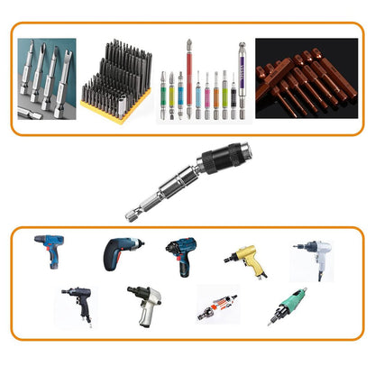 Magnetic Bit Holder with 180° Rotating Head for Tight Spaces – Universal Drill Accessory with 20° Bending Capability-6