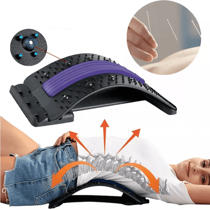  Ergonomic back massage device with magnetic therapy - Flexirelief stretching out of pain relief and improvement in posture-4