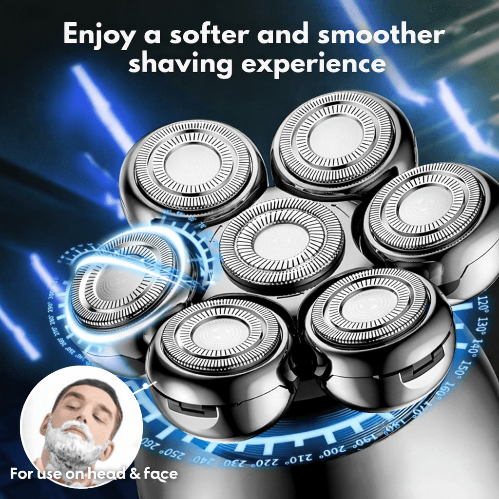 FlexiShave Pro - Rasoio elettrico 7D per una rasatura liscia e senza irritazioni