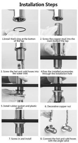FlexiSpout - flexible 360 ° tap with spray function for sinks 7