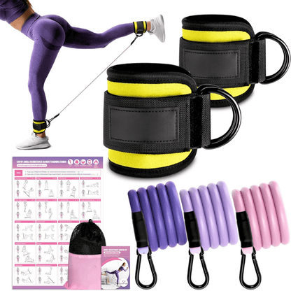  Resistance tapes for effective hip and buttocks - durable latex, customizable fit-3