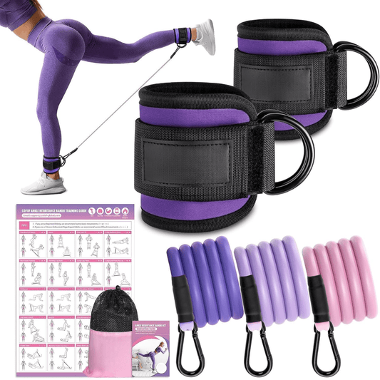  Resistance tapes for effective hip and buttocks - durable latex, customizable fit-1