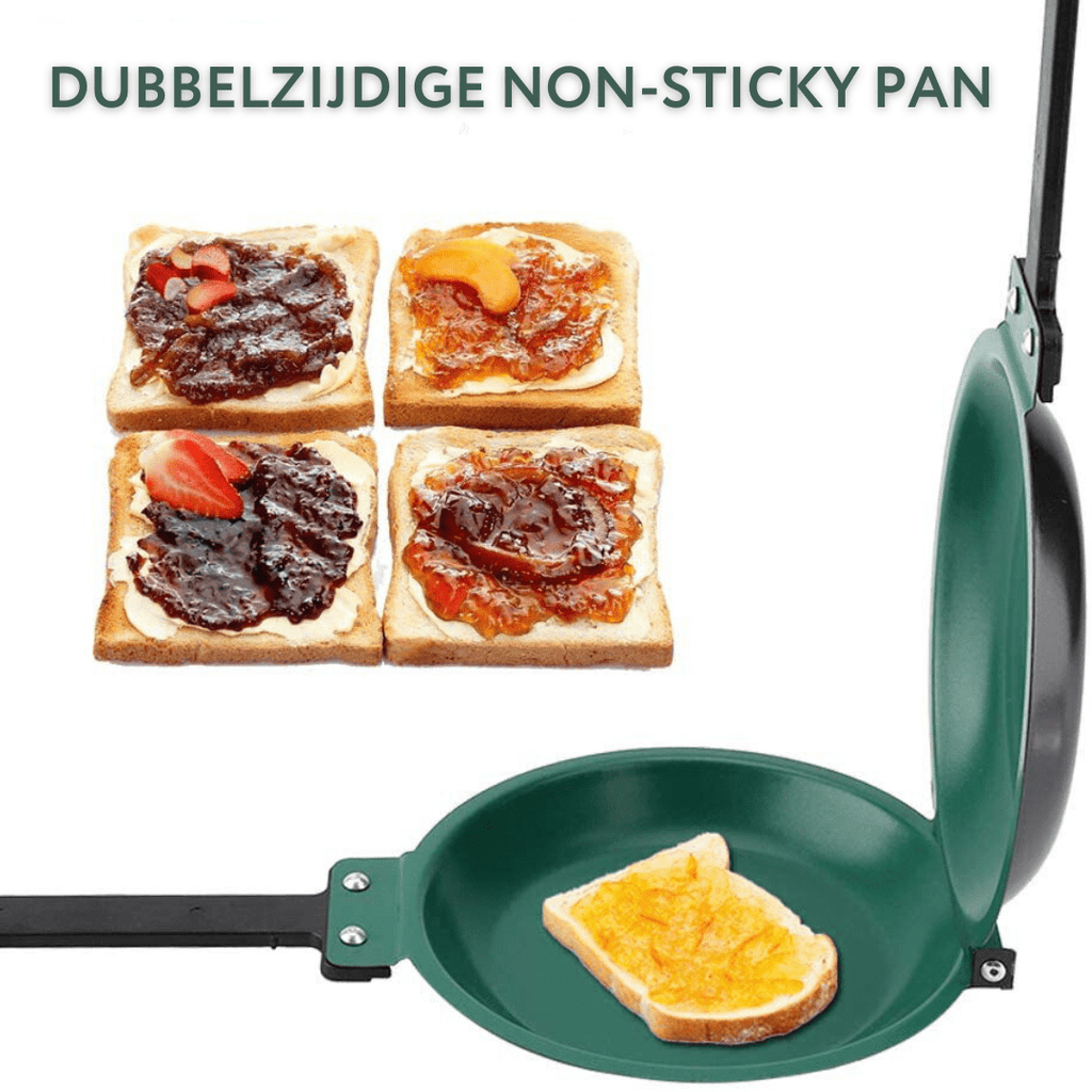 Multifunctional cast iron pan with non -stick coating - ideal for pancakes, French toast and eggs 4