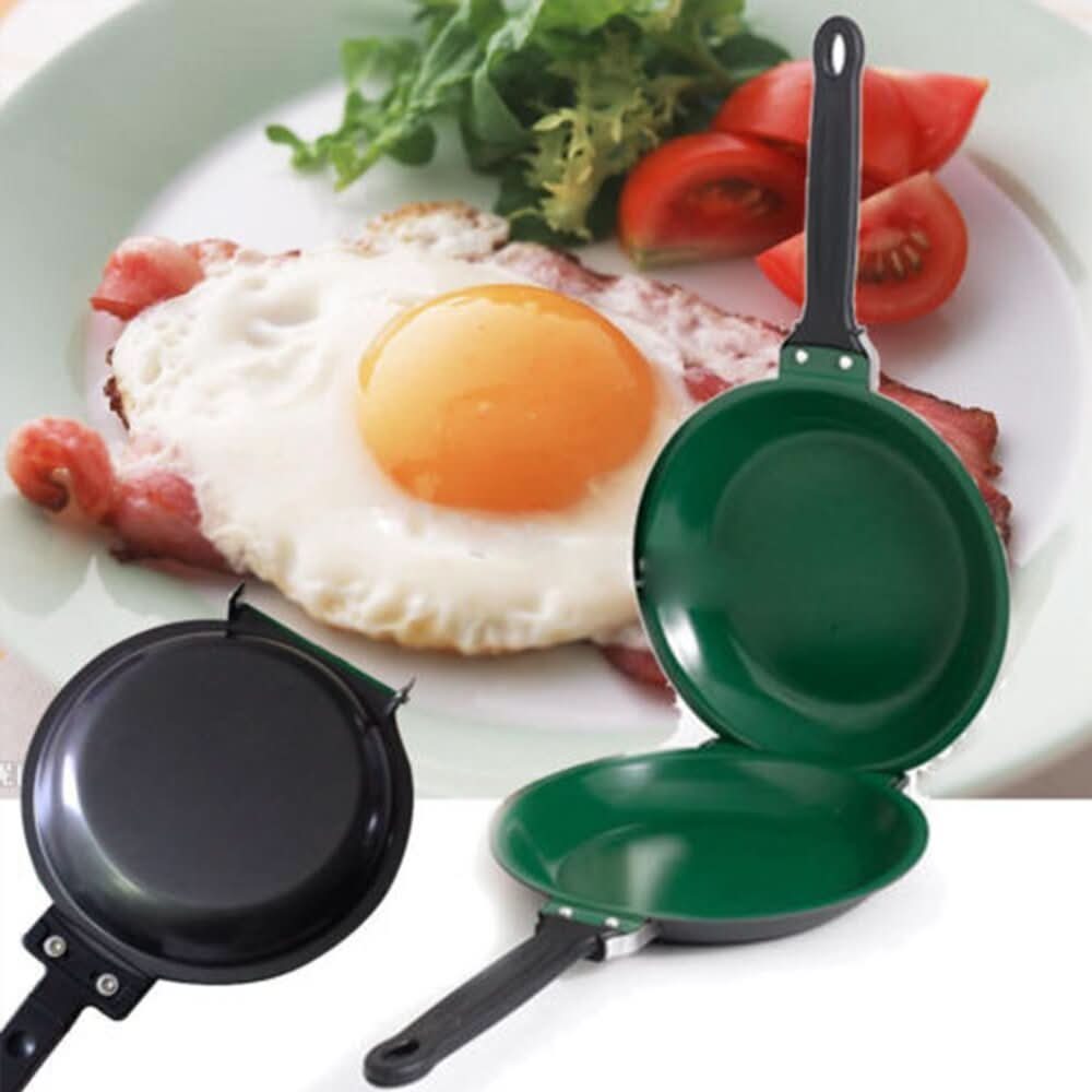 Multifunctional cast iron pan with non -stick coating - ideal for pancakes, French toast and eggs 1