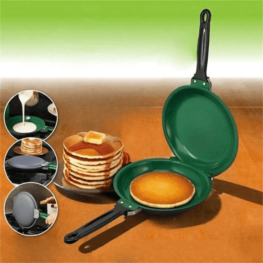 Multifunctional cast iron pan with non -stick coating - ideal for pancakes, French toast and eggs 6