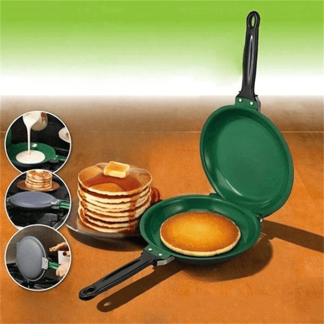 Multifunctional cast iron pan with non -stick coating - ideal for pancakes, French toast and eggs 6