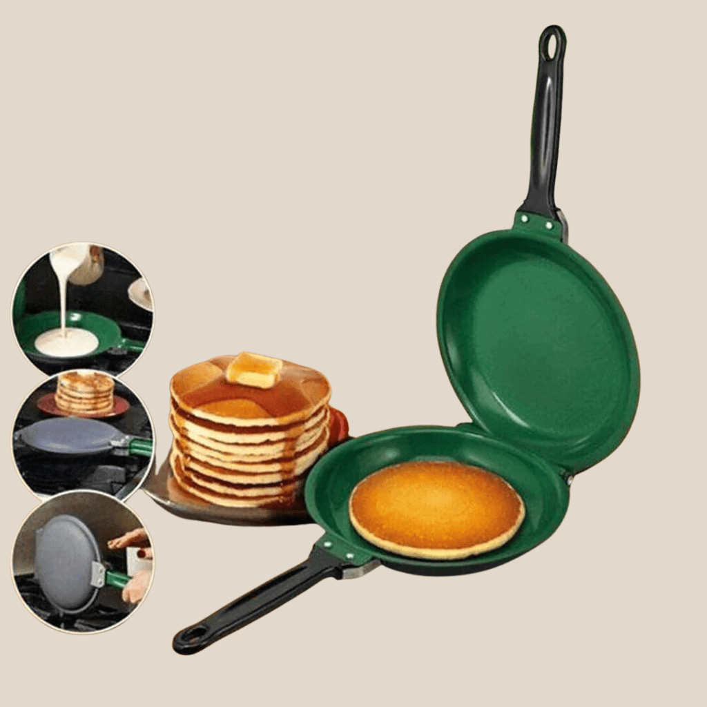 Multifunctional cast iron pan with non -stick coating - ideal for pancakes, French toast and eggs 7