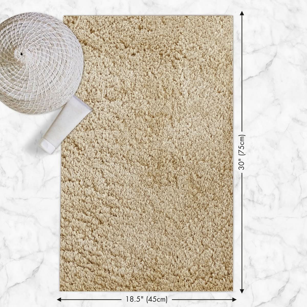 Tapete de Banho Ultra Absorvente Veloura | Tapete de casa de banho antiderrapante e macio para conforto e segurança