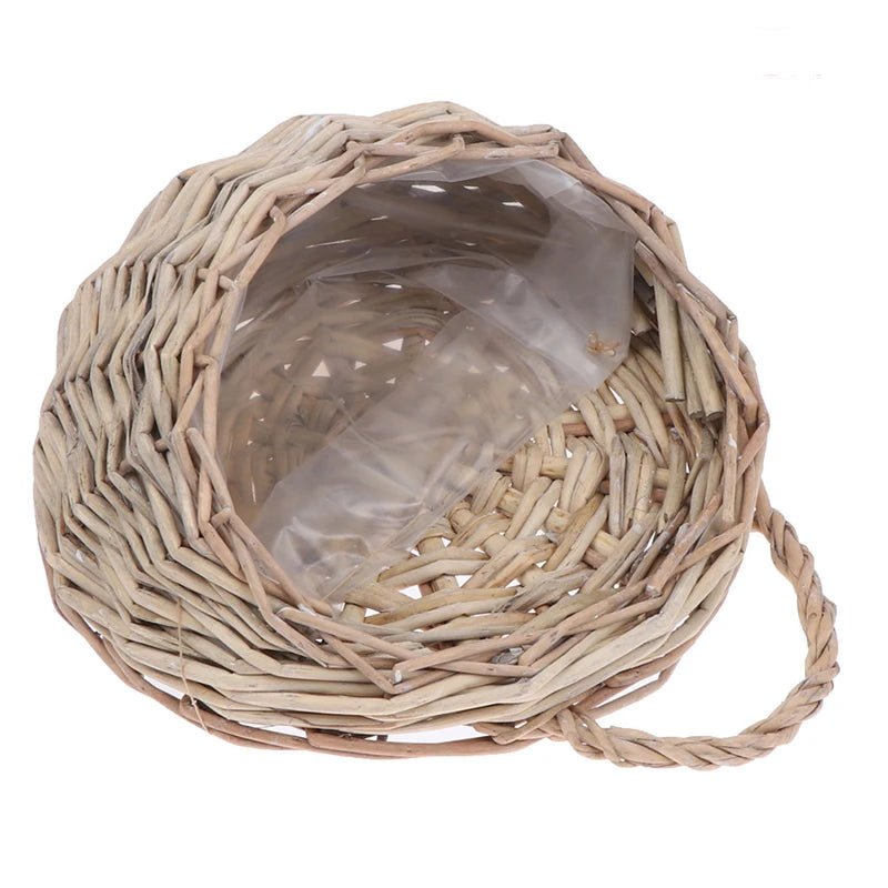 Elegant Wicker Flower Planter Basket - Durable Decorative Storage for Home & Garden 6