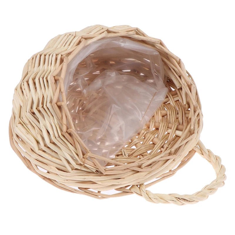 Elegant Wicker Flower Planter Basket - Durable Decorative Storage for Home & Garden 8