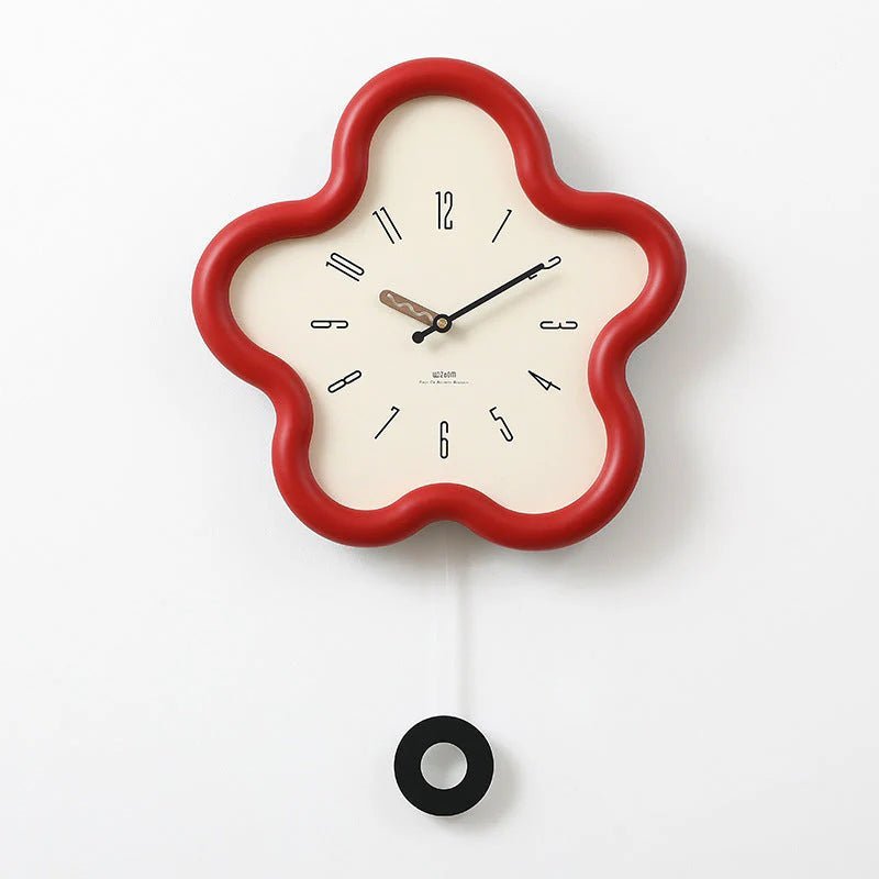 FLORACLOCK – 3D Flower Pendulum Wall Clock with Silent Sweep Movement 4