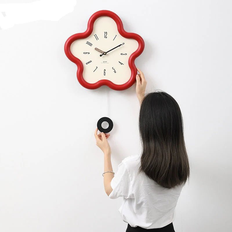 FLORACLOCK – 3D Flower Pendulum Wall Clock with Silent Sweep Movement 7