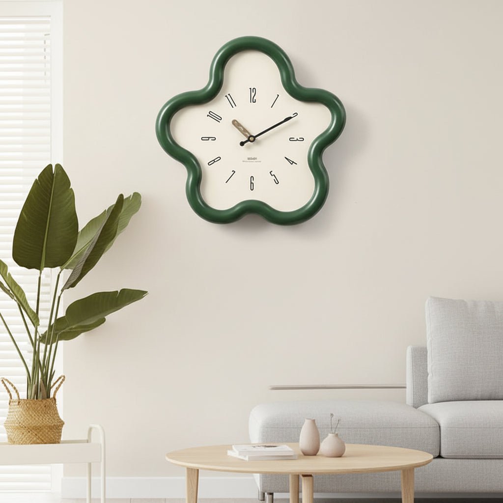 FLORACLOCK – 3D Flower Pendulum Wall Clock with Silent Sweep Movement 0