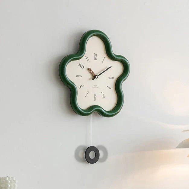 FLORACLOCK – 3D Flower Pendulum Wall Clock with Silent Sweep Movement 3