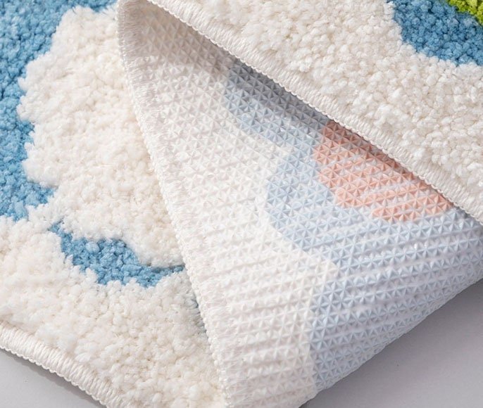 FLOWERSTEP – Colorful Flower Bathroom Mat with Non-Slip Backing 4