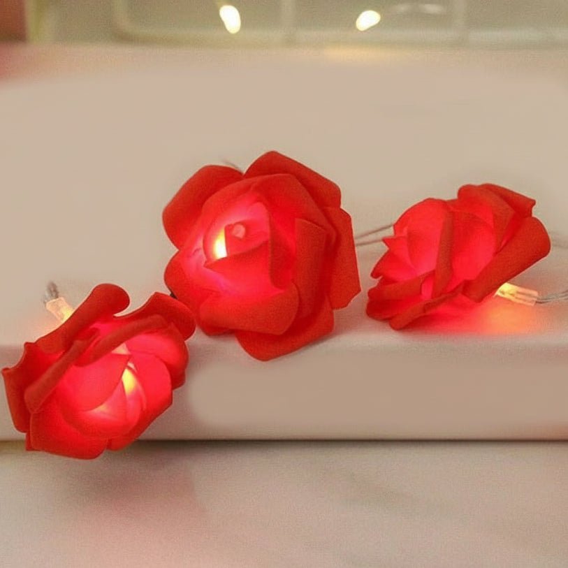 FLORAGLOW – Rose Fairy Lights with Soft Warm LEDs for Valentine’s Day Ambience