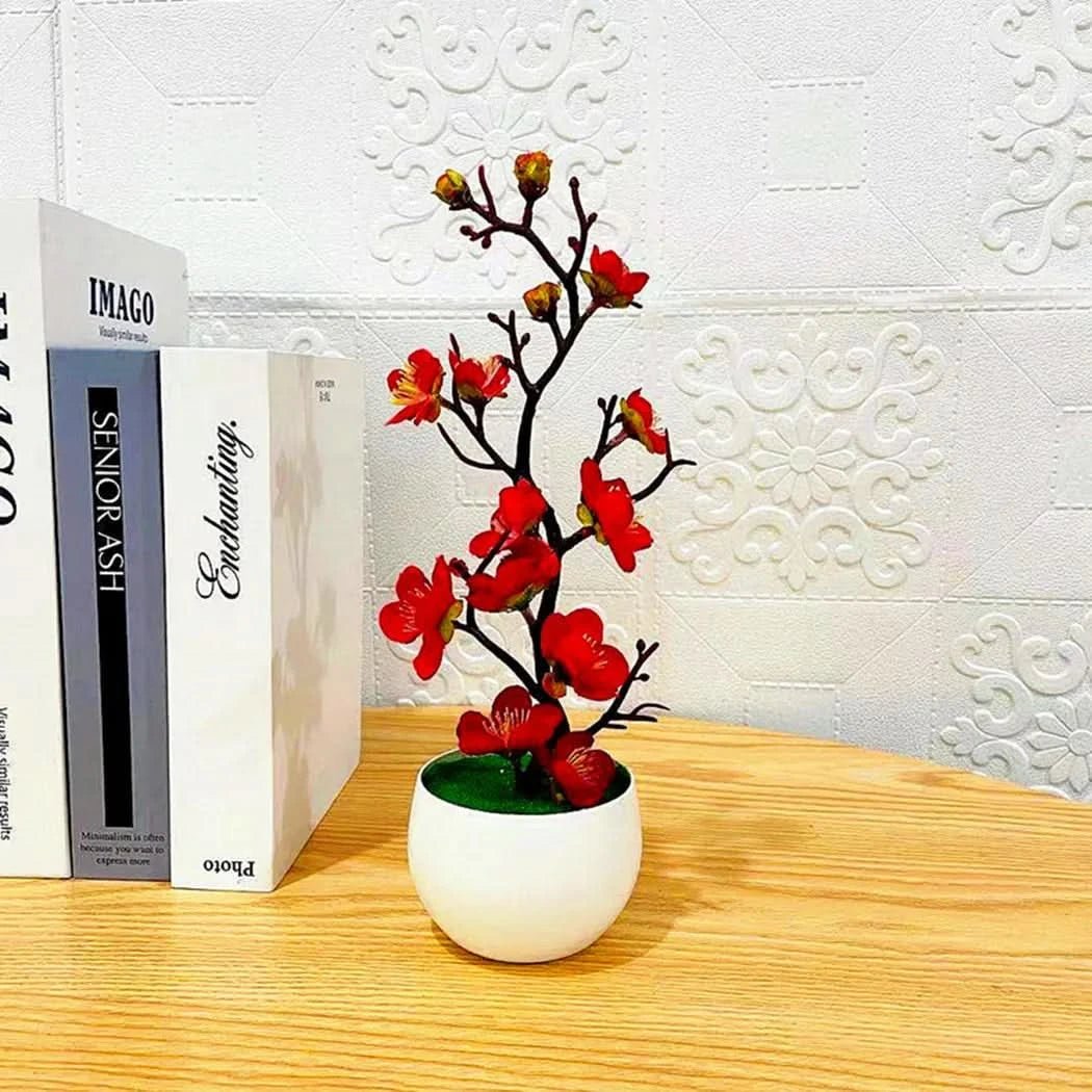 FLORAPLUM – Elegant Artificial Plum Blossom Flowers for Lifelike Decor
