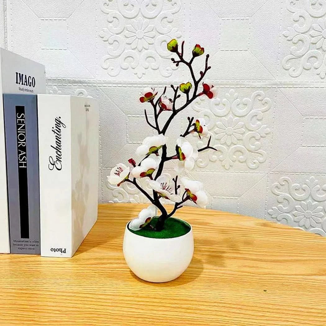 FLORAPLUM – Elegant Artificial Plum Blossom Flowers for Lifelike Decor