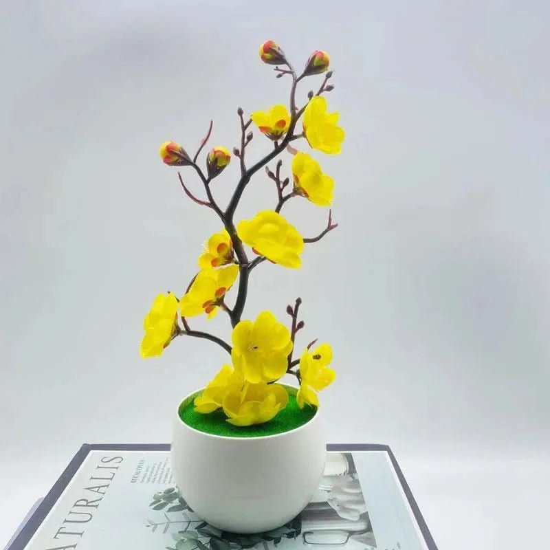 FLORAPLUM – Elegant Artificial Plum Blossom Flowers for Lifelike Decor