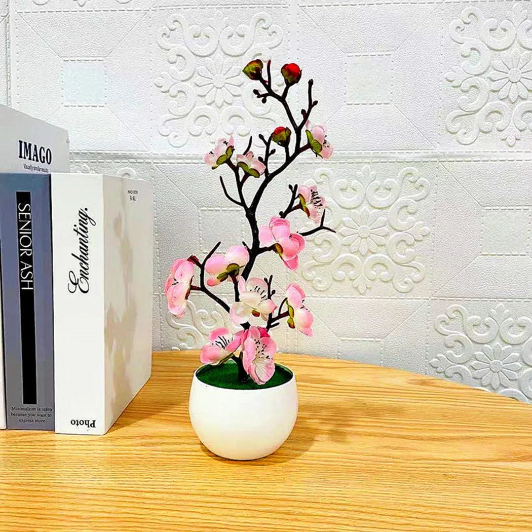 FLORAPLUM – Elegant Artificial Plum Blossom Flowers for Lifelike Decor