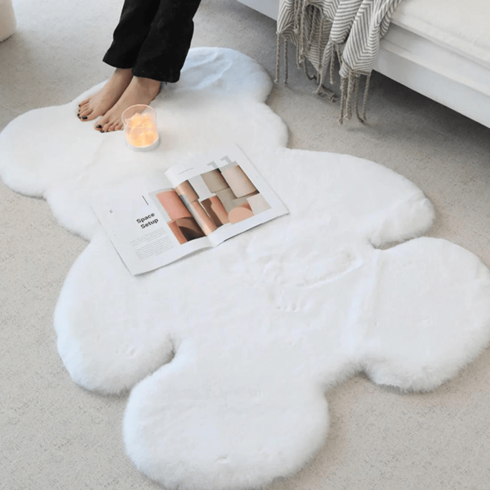 KIDDYCLOUD – Plush Cartoon Floor Mat for Bedroom Comfort 1