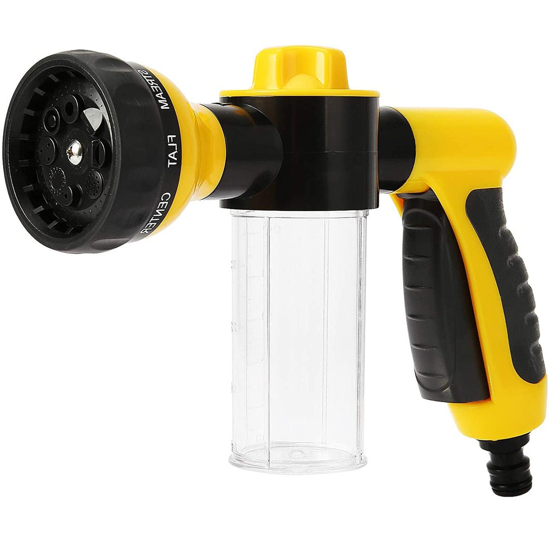 Multi-Mode Foam Gun Nozzle with 100ml Reservoir – 8 Spray Settings for Garden Hose, High-Pressure Cleaning Up to 10 Meters-2
