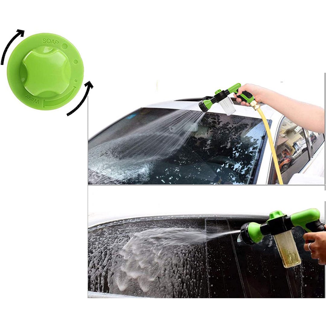 Multi-Mode Foam Gun Nozzle with 100ml Reservoir – 8 Spray Settings for Garden Hose, High-Pressure Cleaning Up to 10 Meters-4