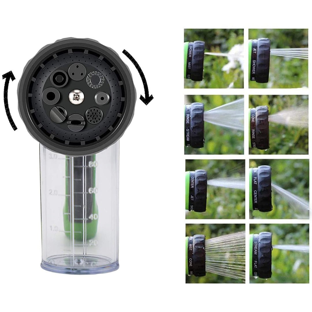 Multi-Mode Foam Gun Nozzle with 100ml Reservoir – 8 Spray Settings for Garden Hose, High-Pressure Cleaning Up to 10 Meters-6
