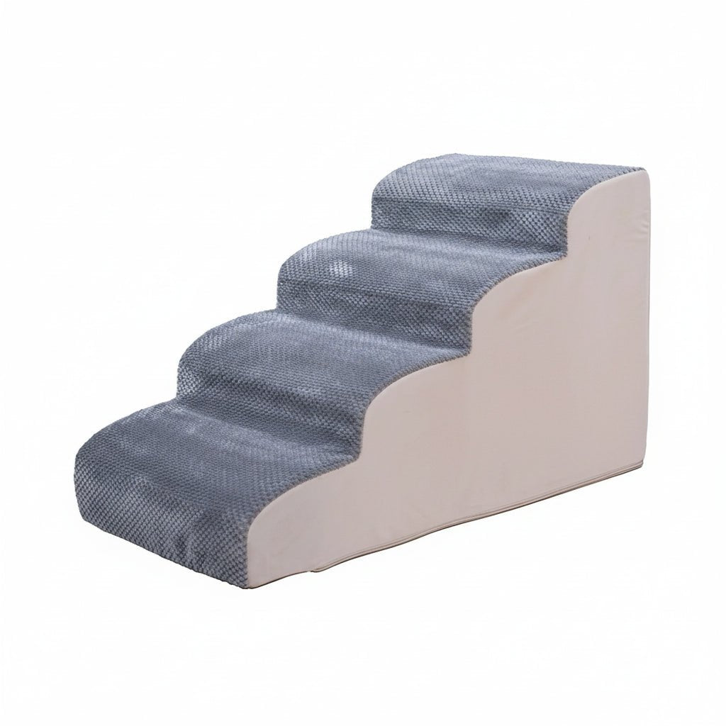 High-Density Foam Pet Stairs for Dogs - Non-Slip, Washable, 3-5 Steps 11