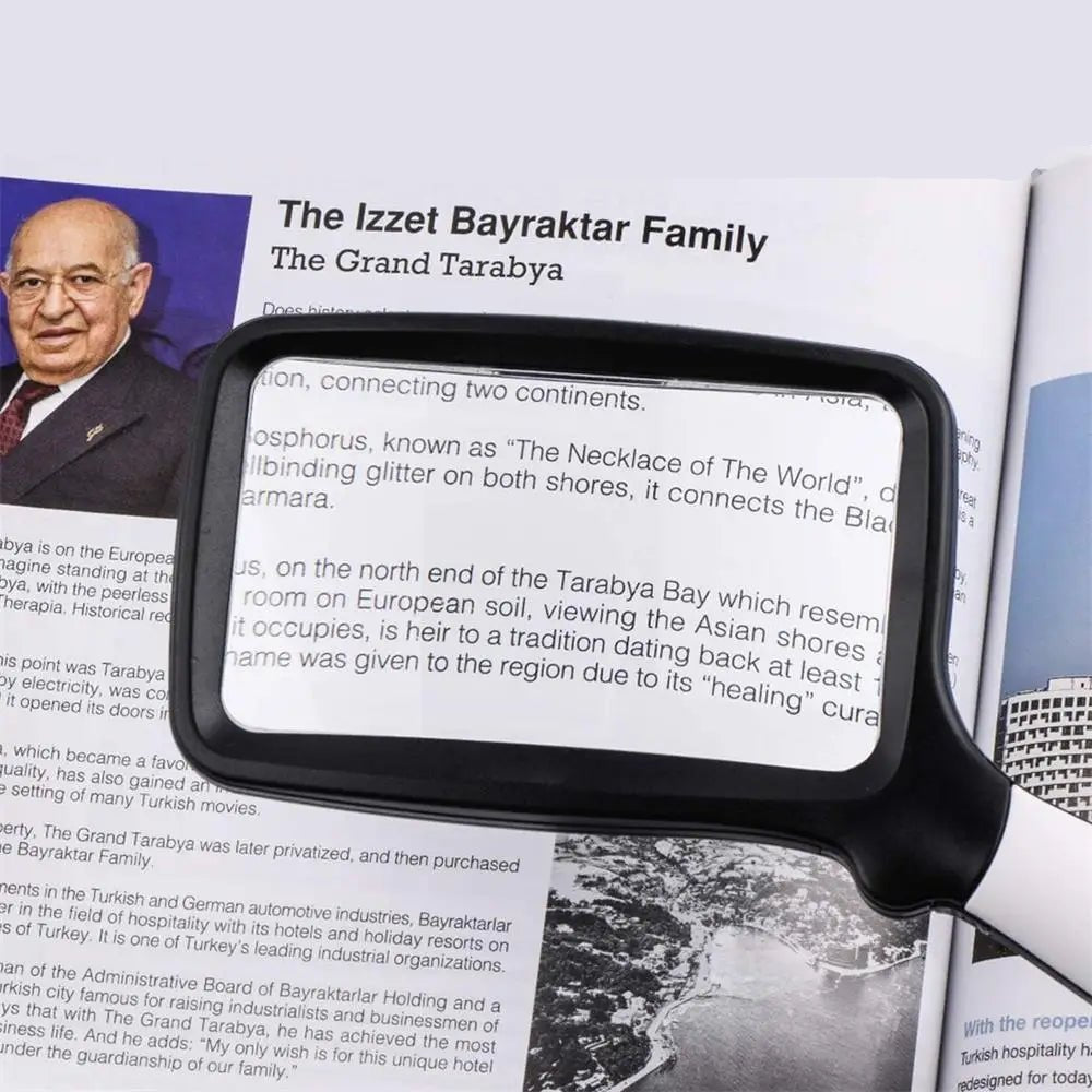 Handheld Magnifying Glass - 3X Magnifier with 5 LED Lights for Clear Viewing 1