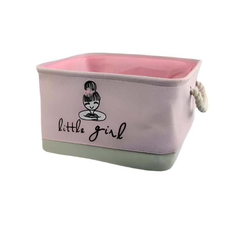 Cestino pieghevole per giocattoli e abbigliamento per bambini - Organizzatore in tela resistente con maniglie - Design salvaspazio per la cameretta dei bambini