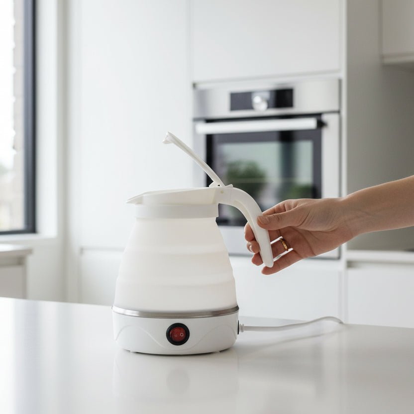 MINIHEAT - Compact 0.6L Portable Electric Kettle with Folding Design 1