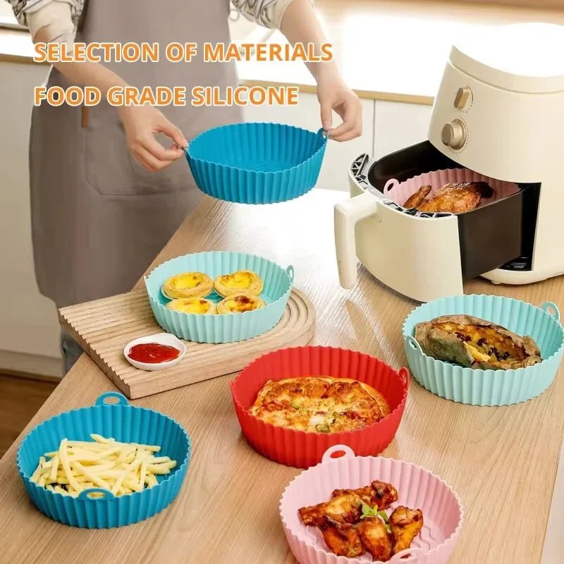 FOLDICOOK – Teglia Pieghevole in Silicone per Friggitrice ad Aria con Resistenza ad Alte Temperature