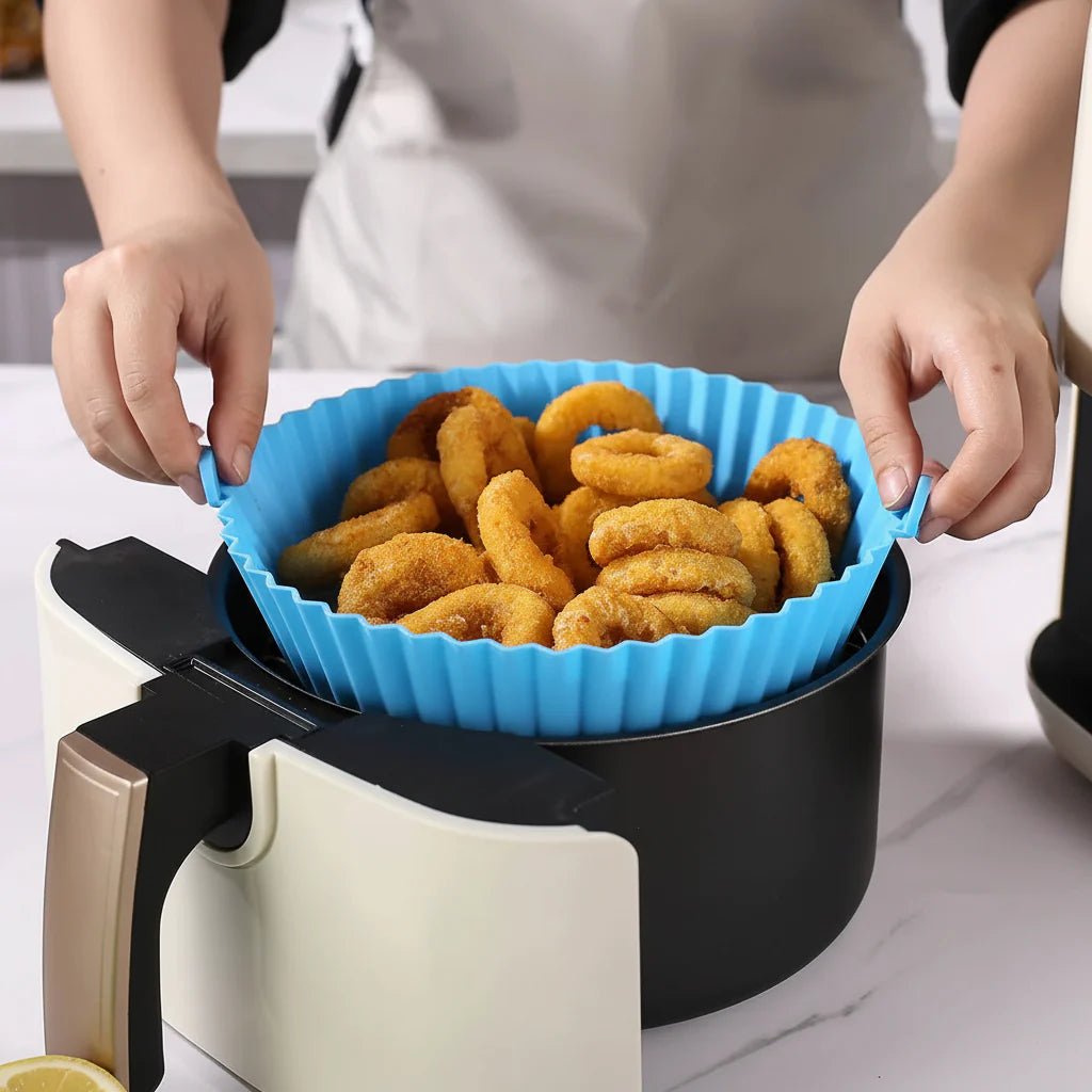 FOLDICOOK – Teglia Pieghevole in Silicone per Friggitrice ad Aria con Resistenza ad Alte Temperature