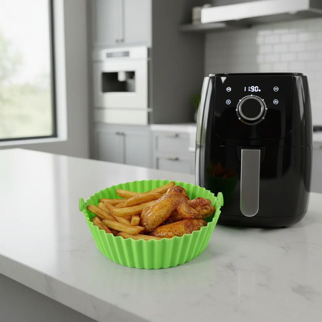 FOLDICOOK – Teglia Pieghevole in Silicone per Friggitrice ad Aria con Resistenza ad Alte Temperature