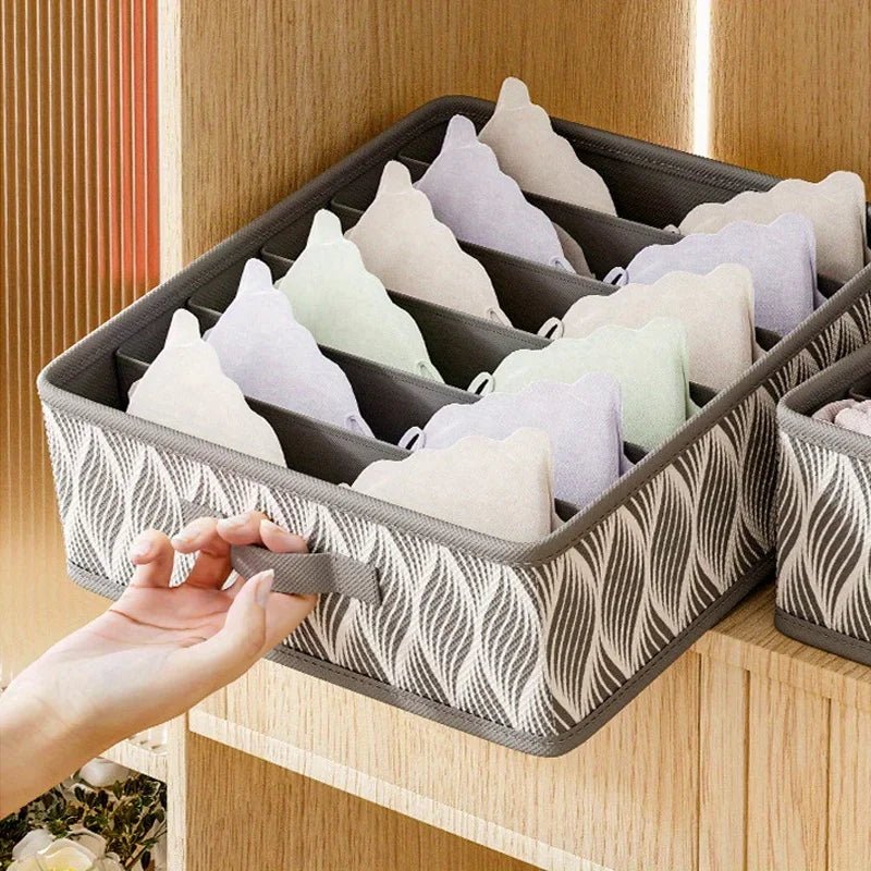 Foldable Underwear Organizer - Space-Saving Storage for Bras, Socks & Pants 4