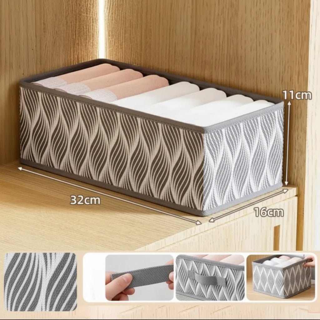 Foldable Underwear Organizer - Space-Saving Storage for Bras, Socks & Pants 7