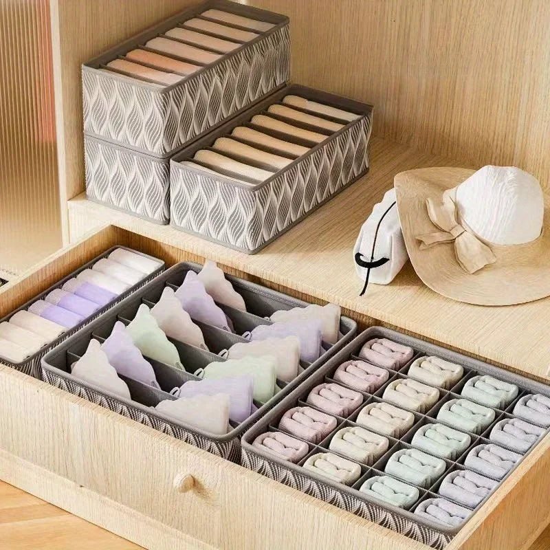 Foldable Underwear Organizer - Space-Saving Storage for Bras, Socks & Pants 3