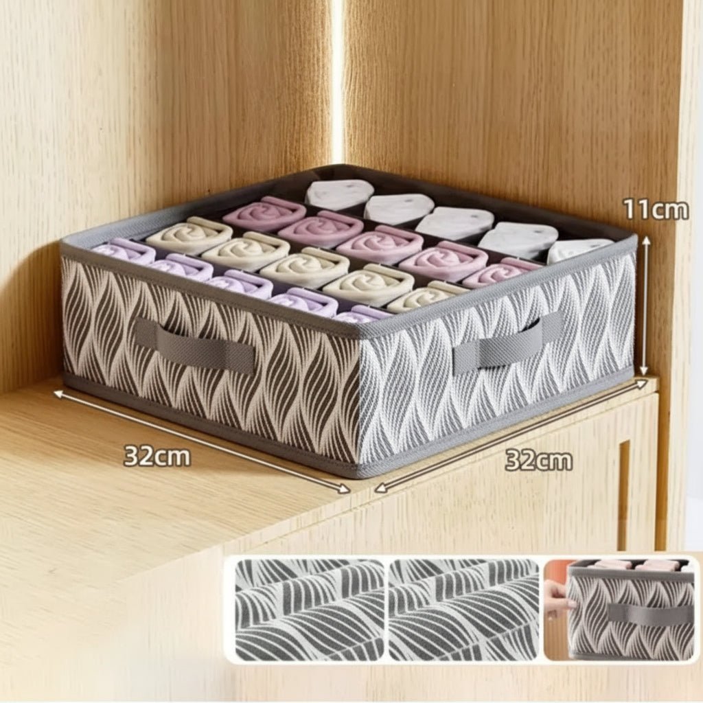 Foldable Underwear Organizer - Space-Saving Storage for Bras, Socks & Pants 8