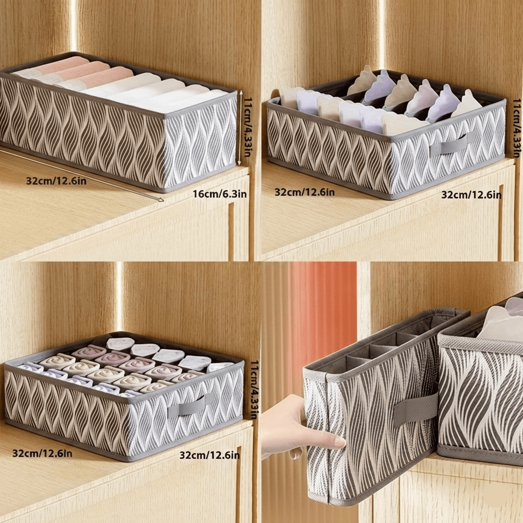 FOLDORA – Foldable Underwear Organizer for Space-Saving Storage