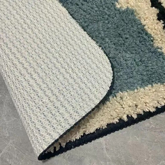 FORMIVA – Abstract Handmade Bath Mat with Non-Slip Backing for Bathroom 6