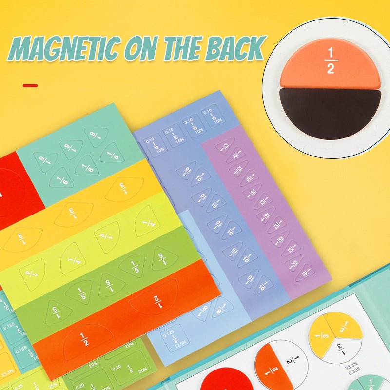 FracLuxe Magnetische Breukenschijf Set | Praktisch rekenhulpmiddel voor breuken en decimalen