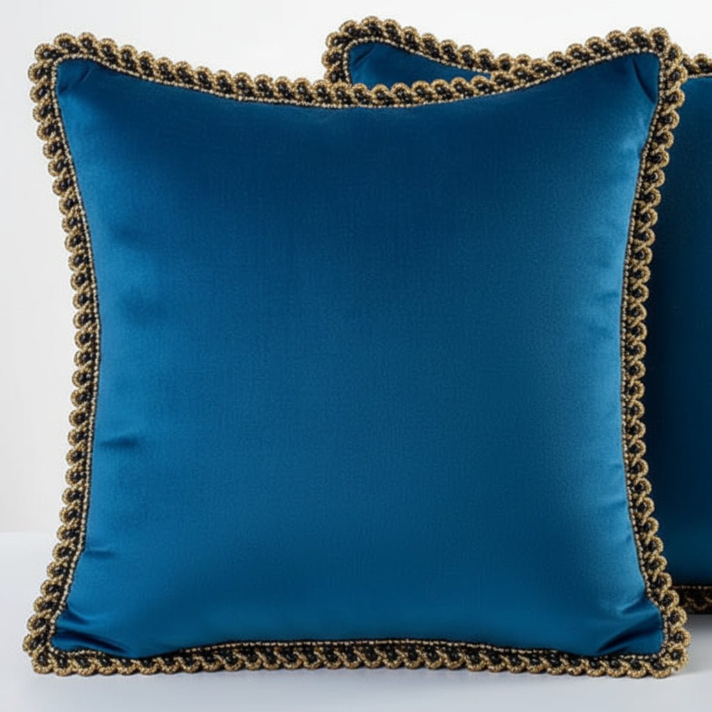 Elegant French Style Throw Pillow - Vibrant Multi-Colored Luxury Cushion 45x45 cm 11