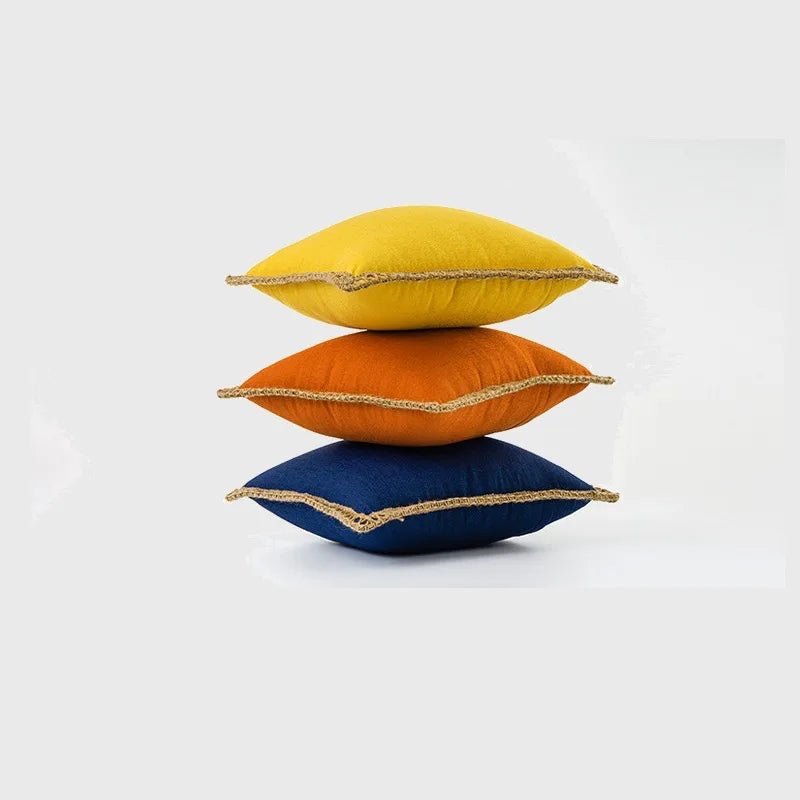 Elegant French Style Throw Pillow - Vibrant Multi-Colored Luxury Cushion 45x45 cm 2