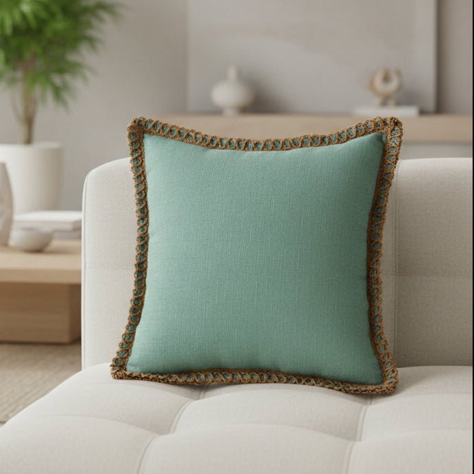 Elegant French Style Throw Pillow - Vibrant Multi-Colored Luxury Cushion 45x45 cm 0