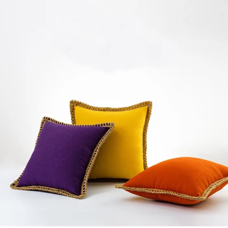 Elegant French Style Throw Pillow - Vibrant Multi-Colored Luxury Cushion 45x45 cm 1