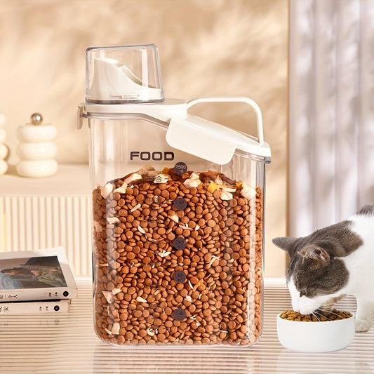  Fresh food container - airtight feed container for dry pet food with measuring cup-5