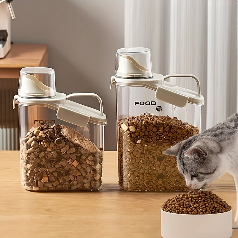  Fresh food container - airtight feed container for dry pet food with measuring cup-3