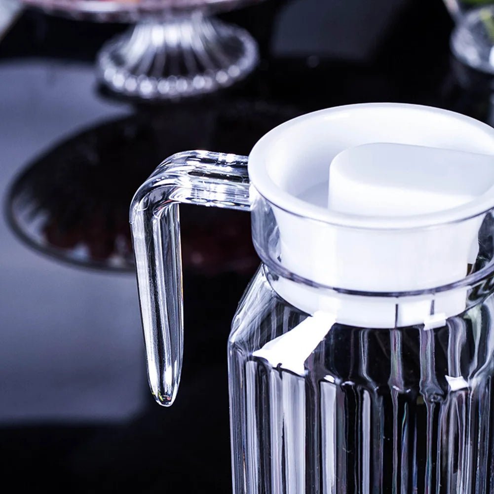 PUREPOUR – 1.1L Plastic Juice Pitcher with Easy-Grip Handle, Durable & Dishwasher Safe 2