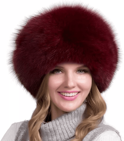 FurLuxe natuurlijke vosbont wintermuts | Dikke bontmuts met oorwarmers voor een elegante stijl bij koud weer